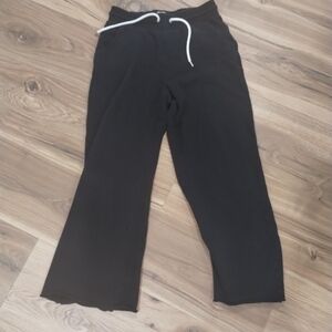 GAP Black Womens Sweatpants with White Drawstring